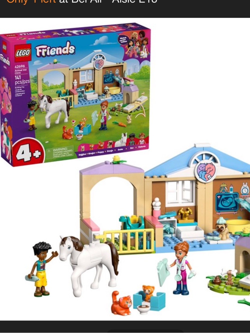 Lego Friends Vet Clinic Playset